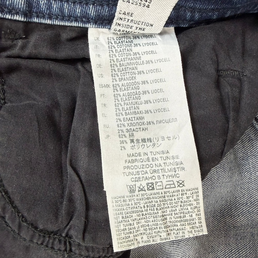 Diesel Thommer Slim Skinny Jeans Mens 36x32 Blue Denim Distressed Stretch - Picture 5 of 9